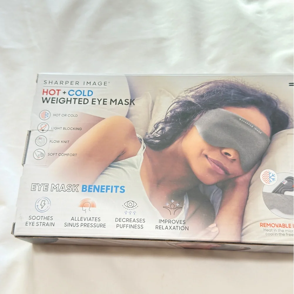 Sharper image Gray Sleep Eye Mask - Soft Comfort